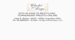 Desktop Screenshot of chaletdellago.com