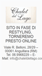 Mobile Screenshot of chaletdellago.com
