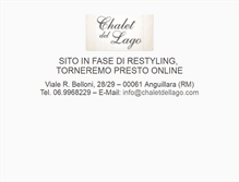 Tablet Screenshot of chaletdellago.com